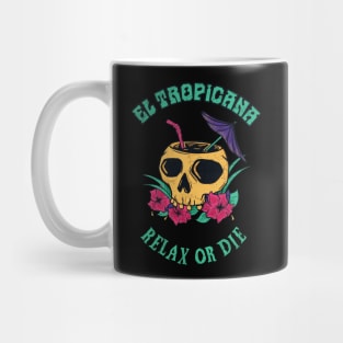 El Tropicana Tropical Skull Cocktail Mug